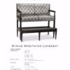F146-1 GLS50 STRIKE SPECTATOR LOVESEAT