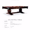 JULIUS-8 JULIUS BILLIARDS TABLE